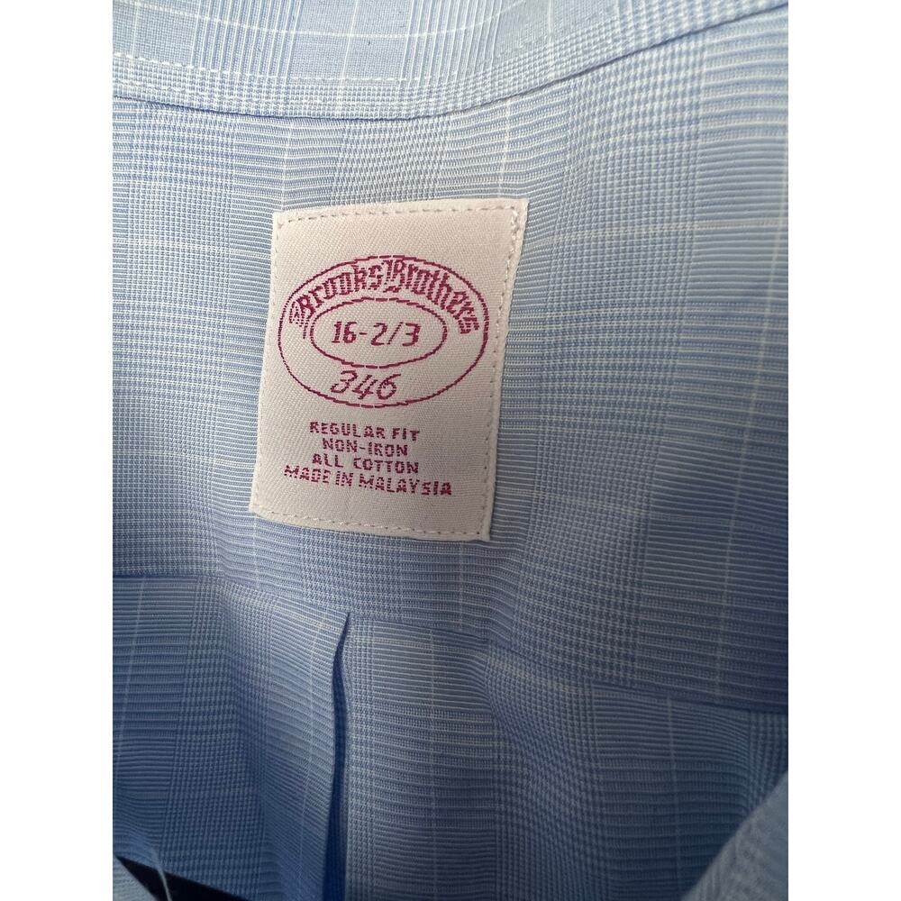 Brooks Brothers Regular Fit Non Iron All Cotton Dress Shirt, Size 16 - 2/3 - Picture 4 of 8